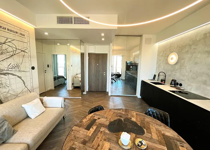 Panorama Wiev 17th Floor Kasprzaka 29 By Perfect شقة *