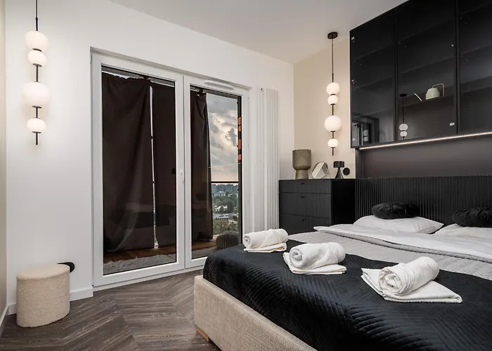 Panorama Wiev 17th Floor Kasprzaka 29 By Perfect شقة وارسو